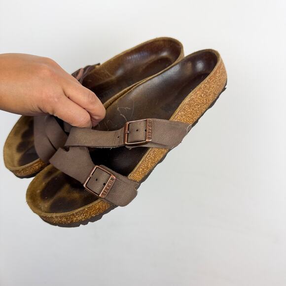 Birkenstock Yao Balance Sandals Brown Mocha - 38 (7-7.5 US) - Picture 6 of 8